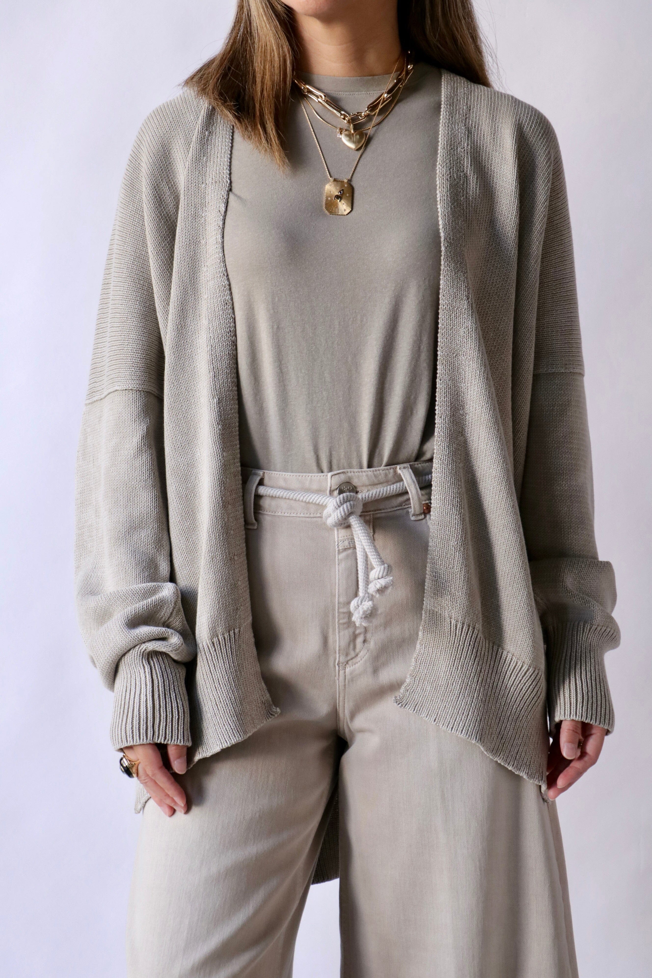 Lauren Manoogian Fade Cardigan in Washed Clay | WE ARE ICONIC