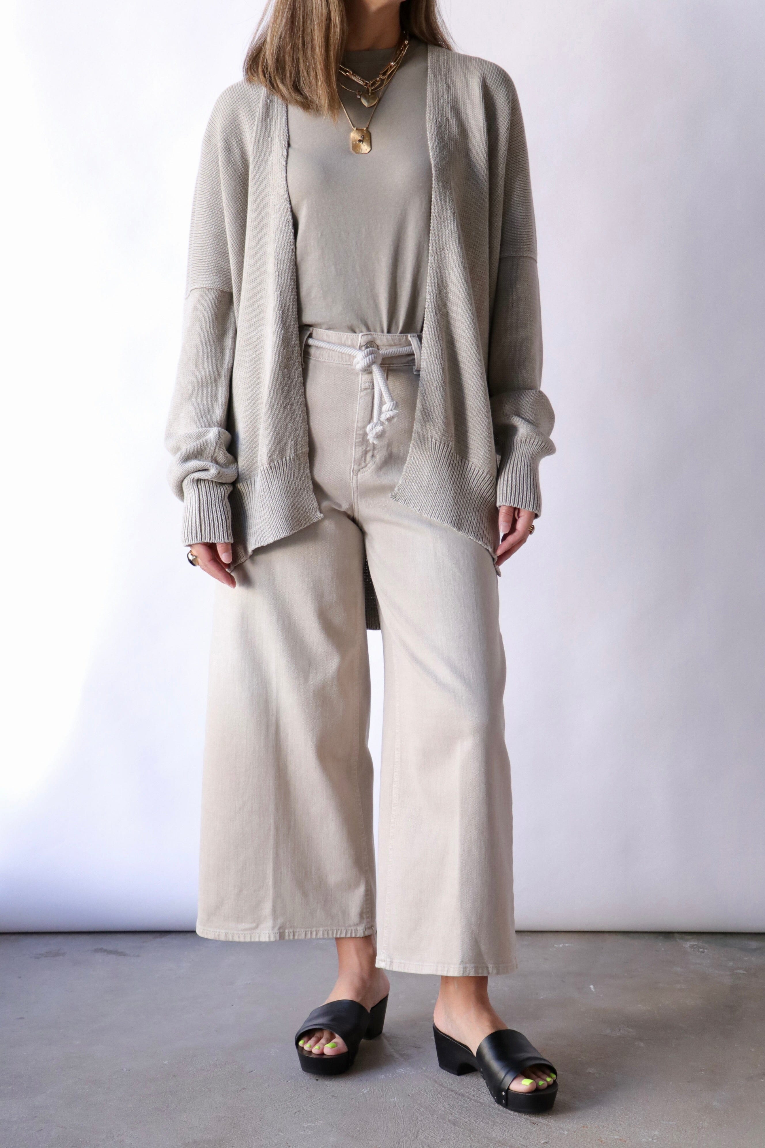 Lauren Manoogian Fade Cardigan in Washed Clay | WE ARE ICONIC
