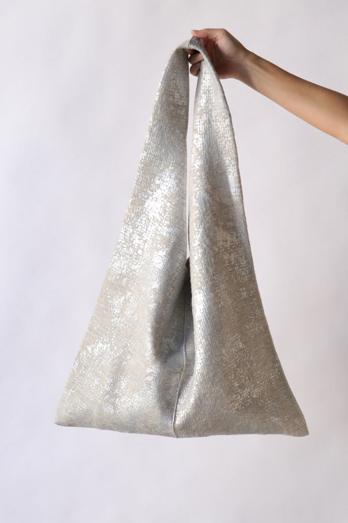 Lauren Manoogian Foil Bag in Silver/ Carrara Accessories Lauren Manoogian 