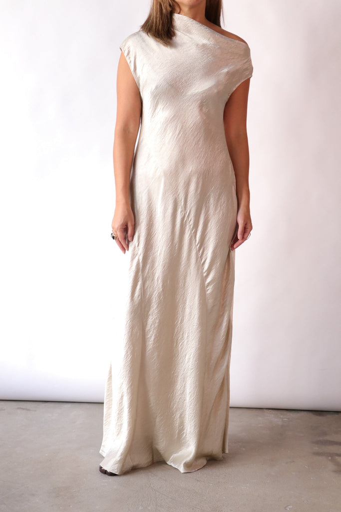 Lauren Manoogian New Luster Dress in Oyster Dresses Lauren Manoogian 