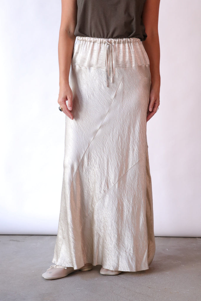 Lauren Manoogian New Luster Skirt in Oyster Bottoms Lauren Manoogian 