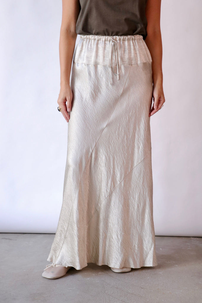 Lauren Manoogian New Luster Skirt in Oyster Bottoms Lauren Manoogian 