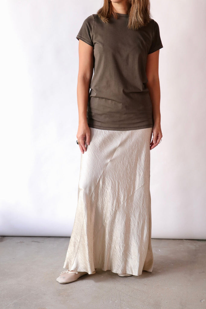 Lauren Manoogian New Luster Skirt in Oyster Bottoms Lauren Manoogian 