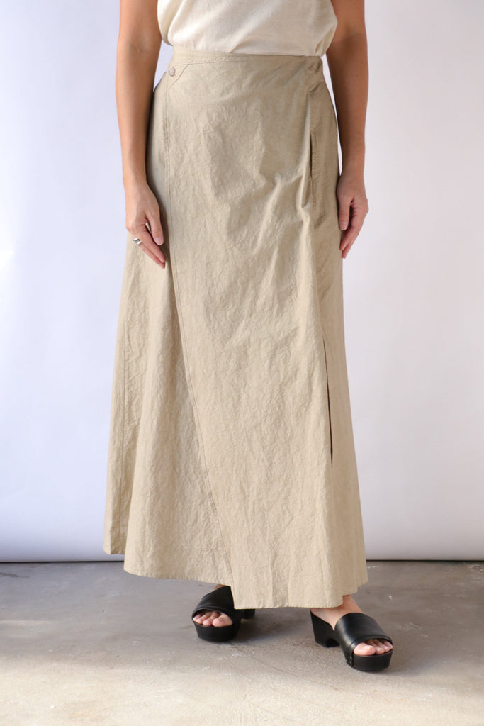 Lauren Manoogian Panel Skirt in Drab Bottoms Lauren Manoogian 