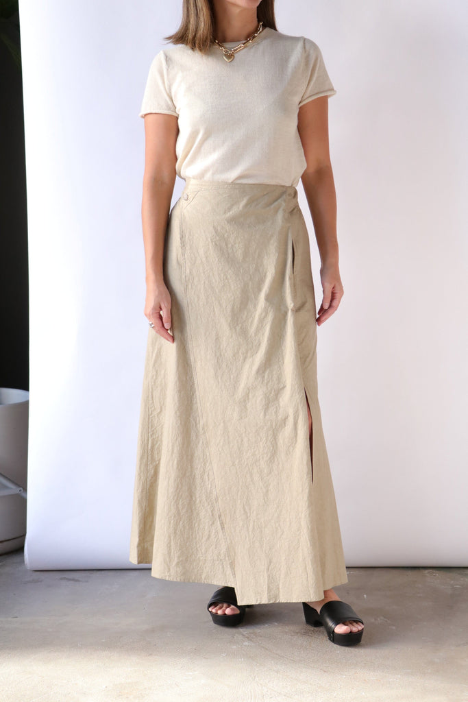 Lauren Manoogian Panel Skirt in Drab Bottoms Lauren Manoogian 