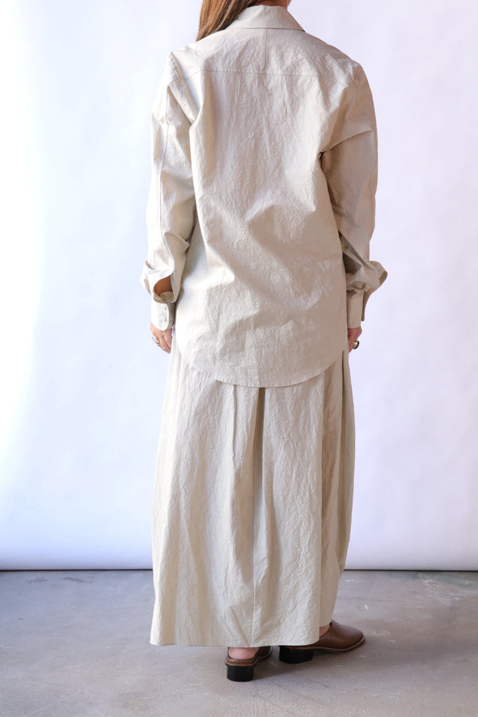 Lauren Manoogian Patti Shirt in Limewash tops-blouses Lauren Manoogian 