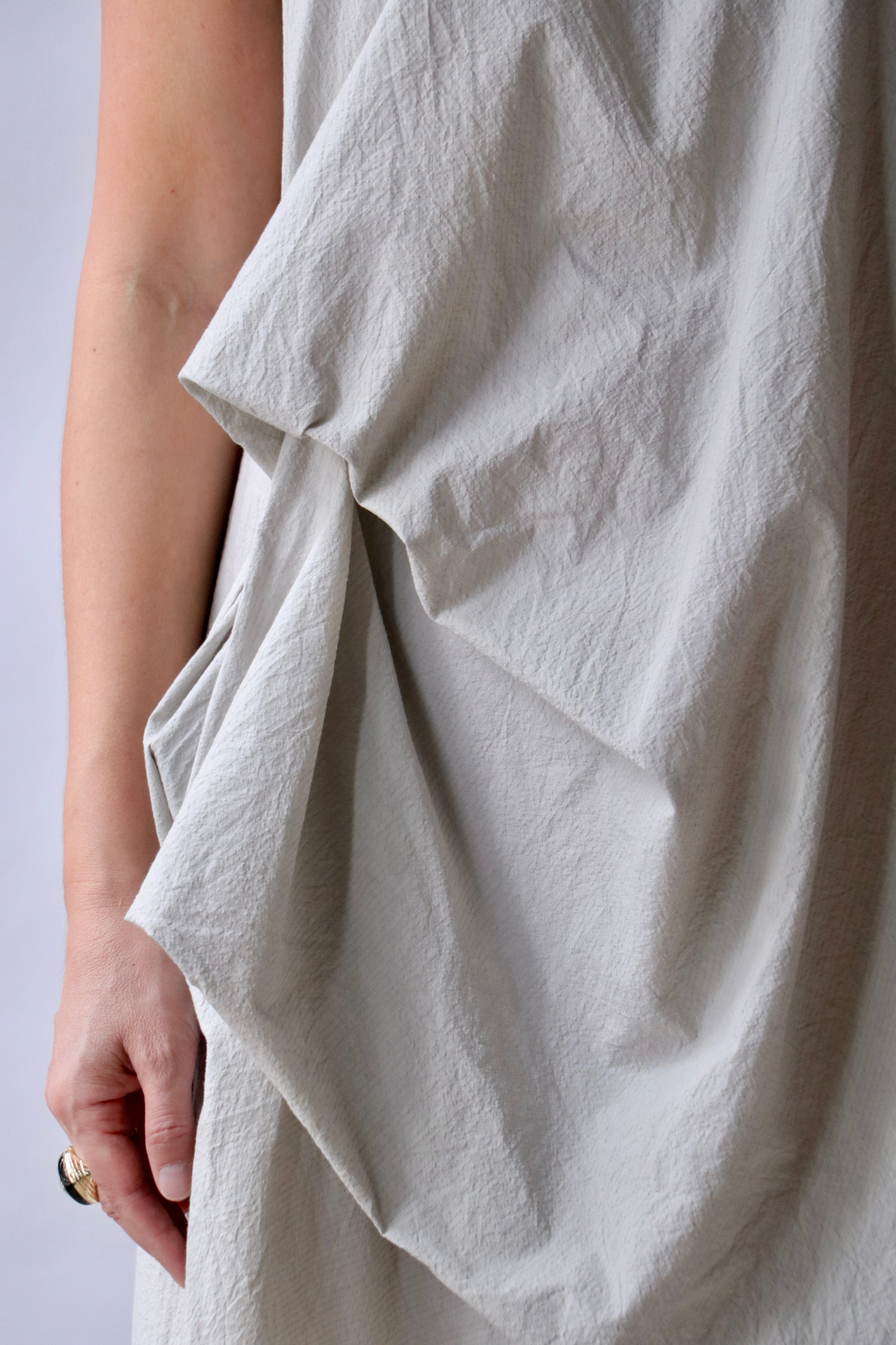 Lauren Manoogian Ripstop Dress in Ash | WE ARE ICONIC