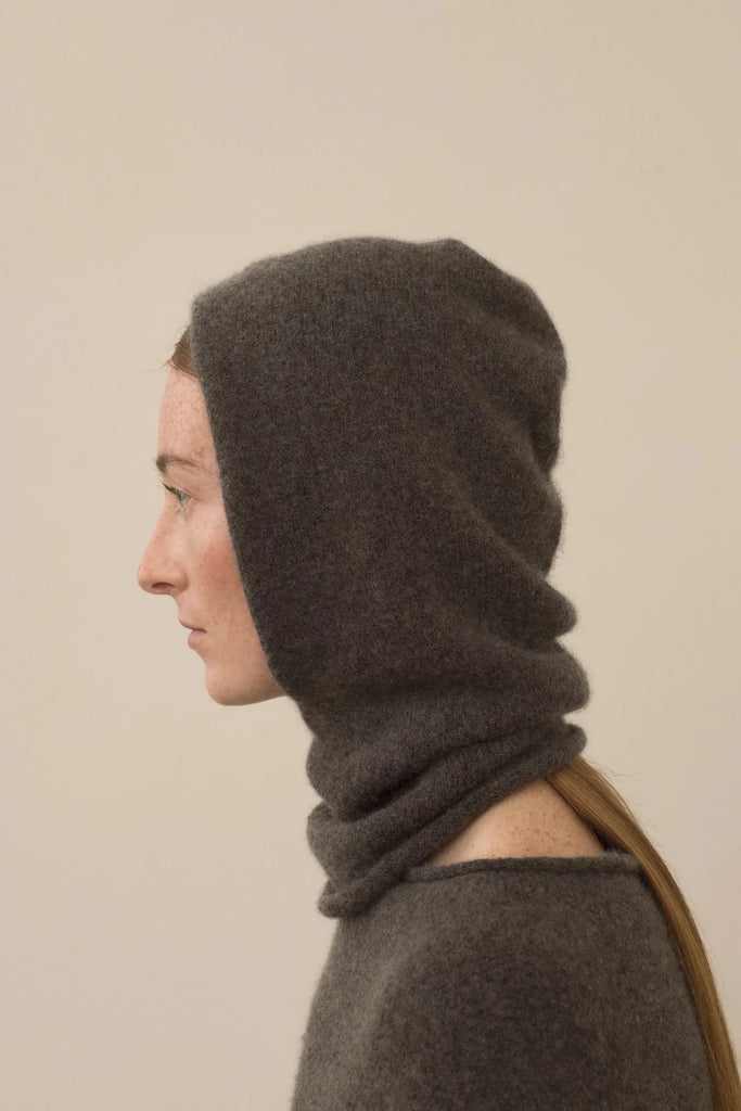 Lauren Manoogian Soft Balaclava in Blackened Accessories Lauren Manoogian 