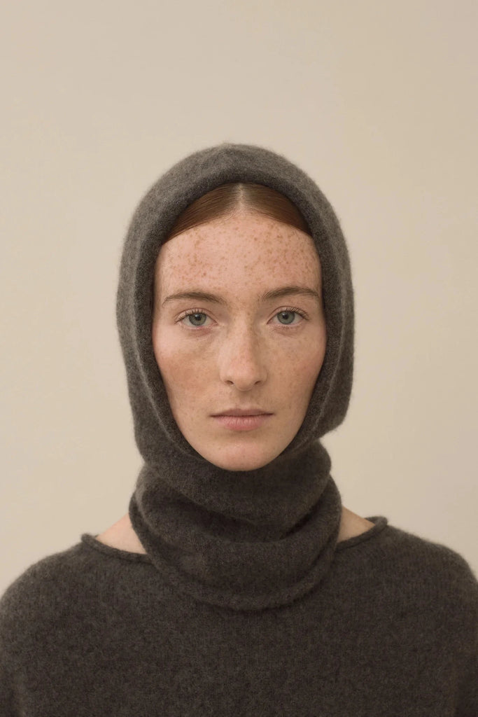 Lauren Manoogian Soft Balaclava in Blackened Accessories Lauren Manoogian 