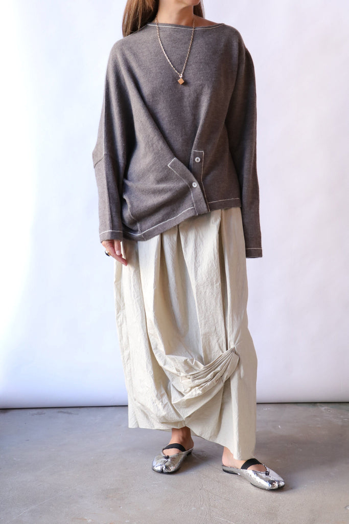 Lauren Manoogian Stitch Button Pullover Knitwear Lauren Manoogian 
