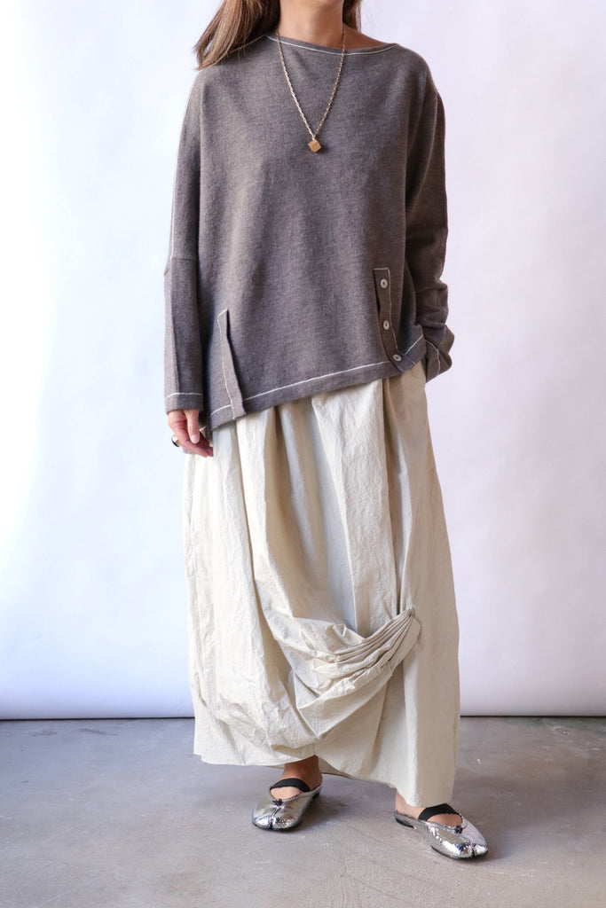 Lauren Manoogian Stitch Button Pullover Knitwear Lauren Manoogian 