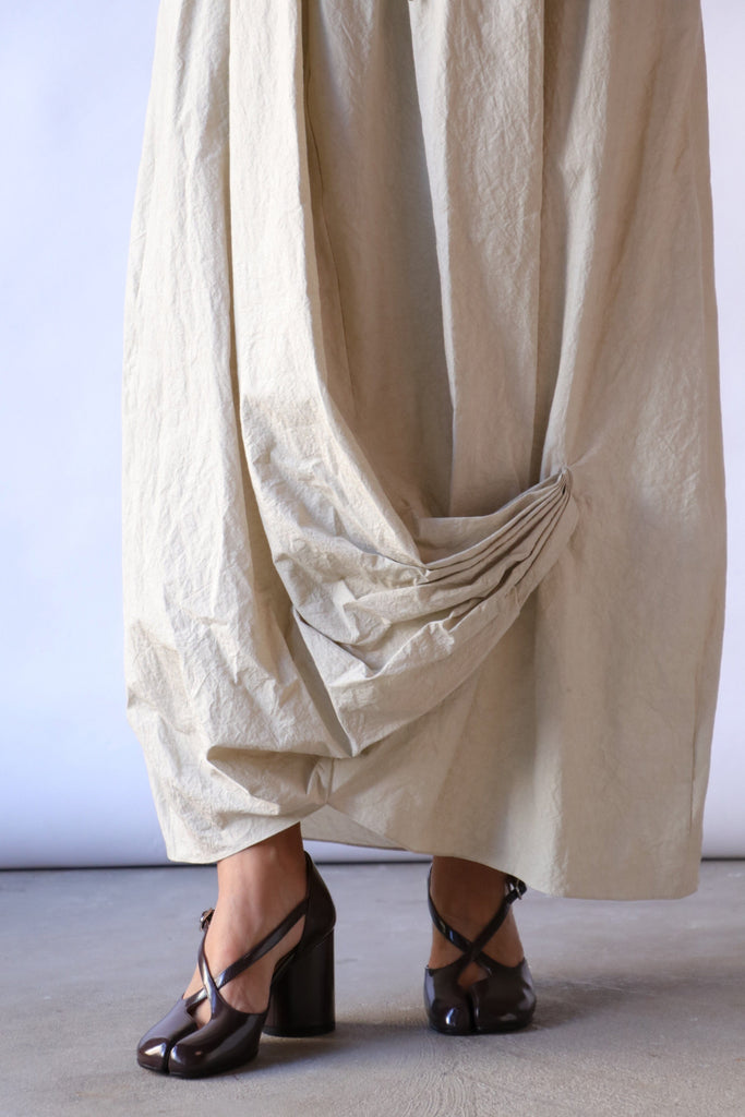Lauren Manoogian Twist Skirt in Limewash tops-blouses Lauren Manoogian 