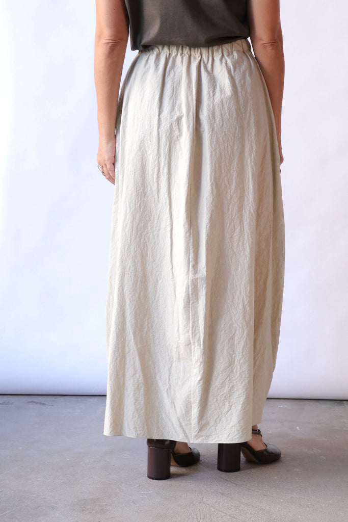 Lauren Manoogian Twist Skirt in Limewash tops-blouses Lauren Manoogian 
