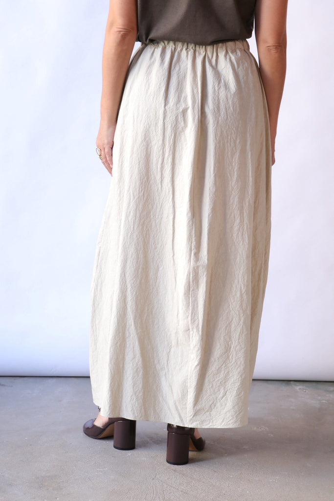 Lauren Manoogian Twist Skirt in Limewash tops-blouses Lauren Manoogian 