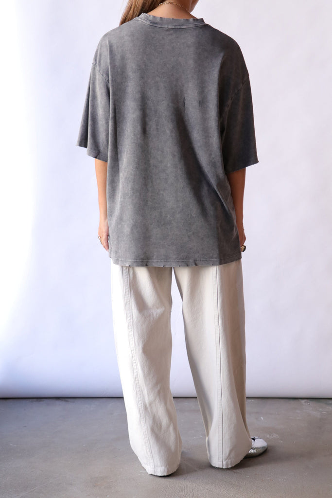 Lauren Manoogian Worn Tee in Worn Denim T-Shirts & Tanks Lauren Manoogian 