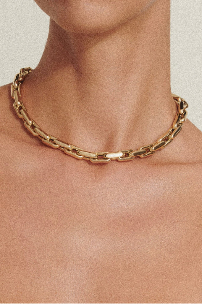 Lauren Rubinski Lauren Yellow Gold Small Links Necklace Jewelry Lauren Rubinski 