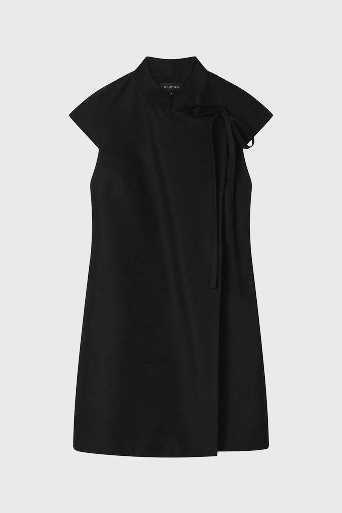 Lee Mathews Alberta Mini Dress in Black Dresses Lee Mathews 