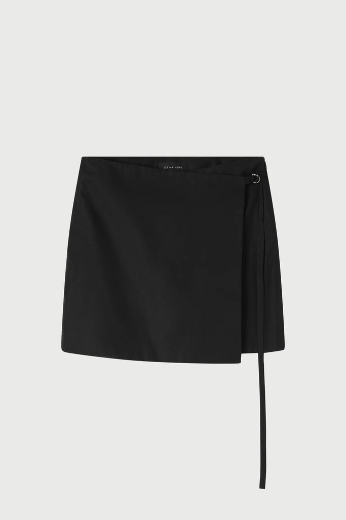 Lee Mathews Alberta Mini Skirt in Black Bottoms Lee Mathews 