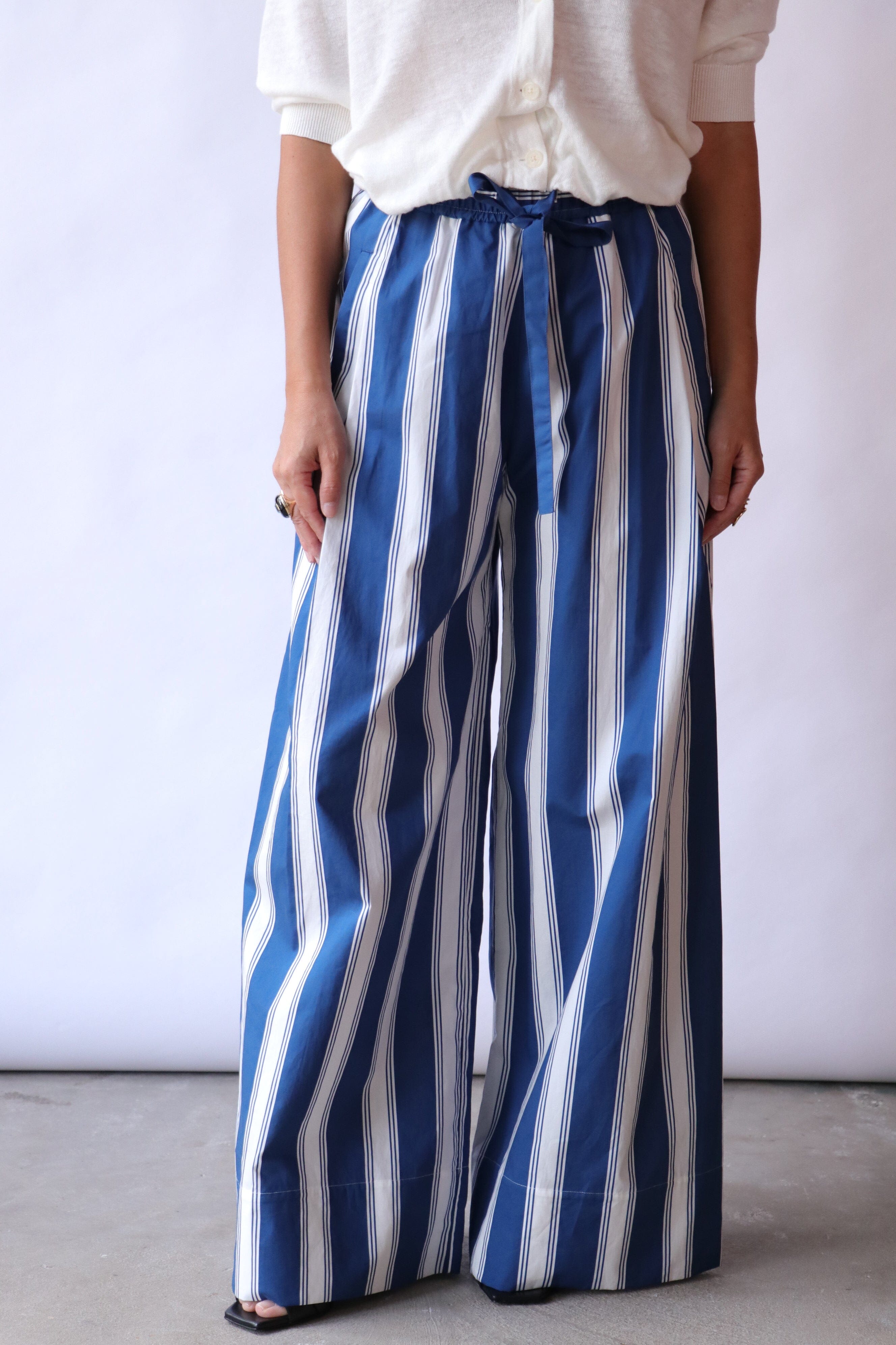 Lee Mathews Eddie Pant in Blue | WE ARE ICONIC