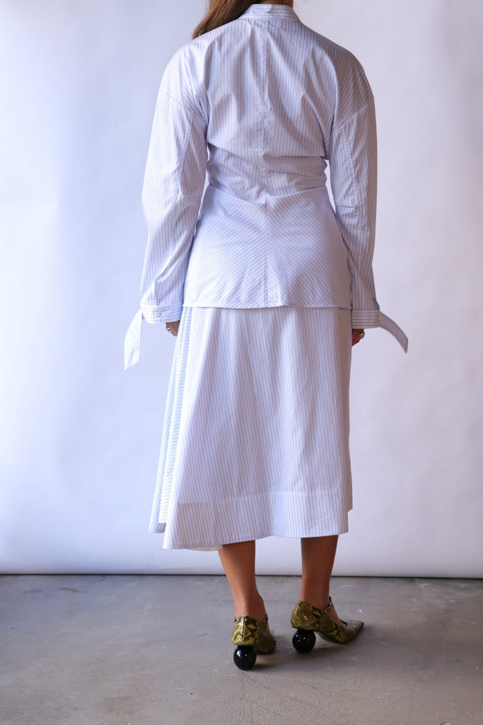 Lee Mathews Peggy Skirt in Sky Bottoms Lee Mathews 
