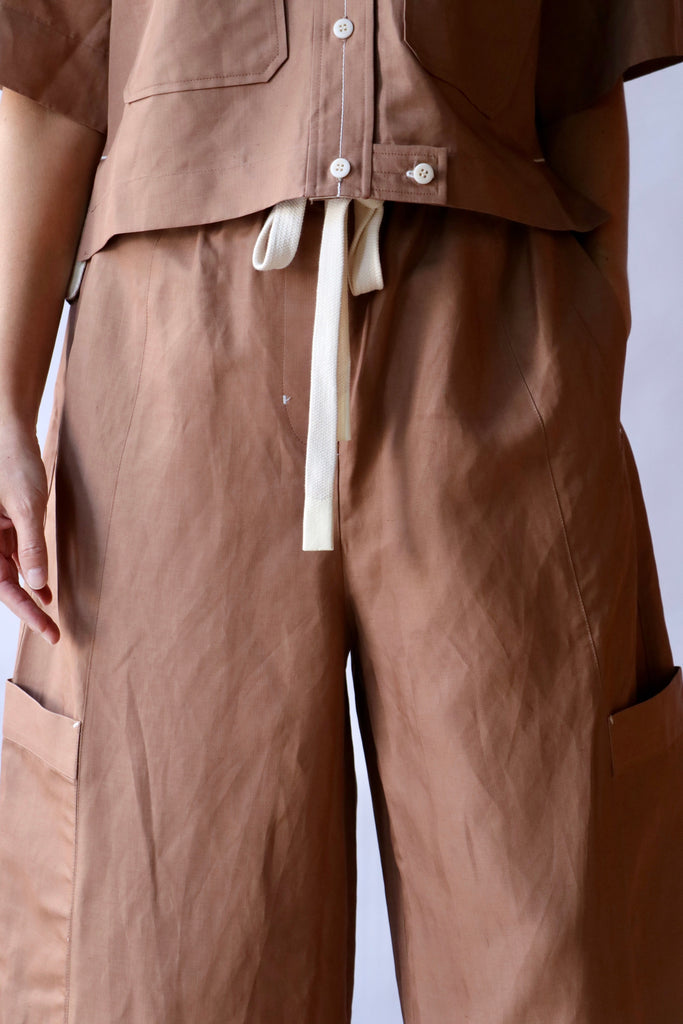 Lee Mathews Rene Pant in Copper | WE ARE ICONIC