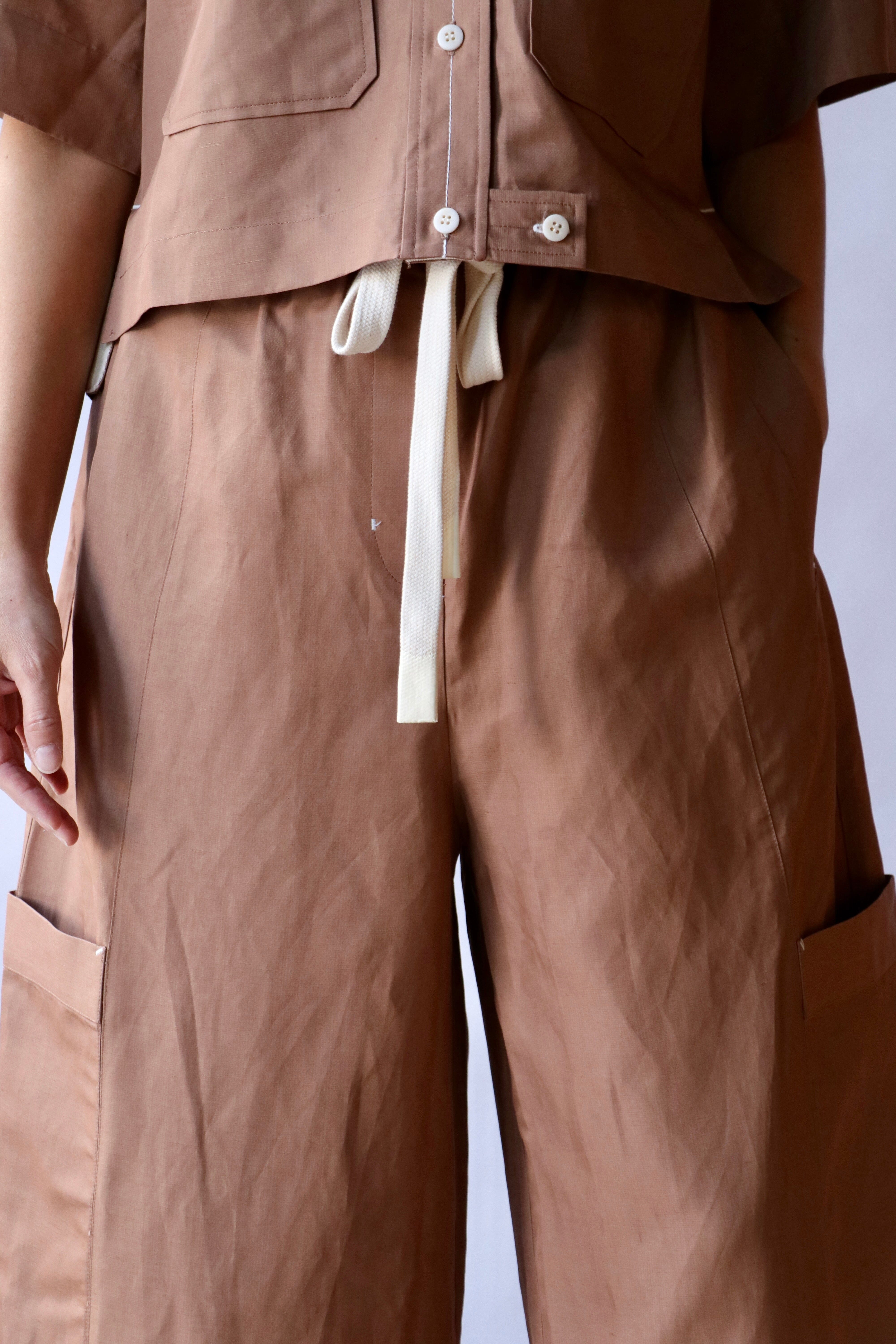 Lee Mathews Rene Pant in Copper | WE ARE ICONIC