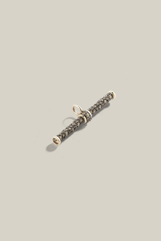Lucy Delius Cognac Diamond Pavé T-Bar Pendant Jewelry Lucy Delius 