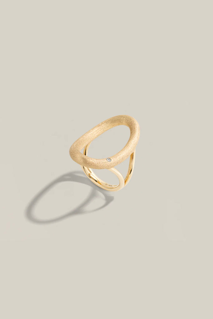 Lucy Delius Satin Finish Gold Dust Large Ring Jewelry Lucy Delius 