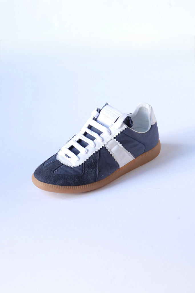 Maison Margiela Replica Sneakers in Dark Indigo & White Shoes Maison Margiela 