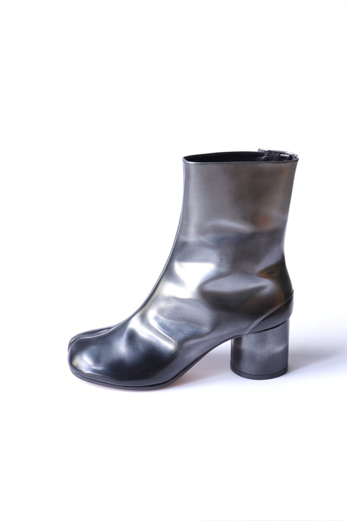 Maison Margiela Tabi Ankle Boots in Silver/Black Shoes Maison Margiela 