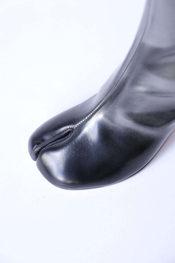 Maison Margiela Tabi Ankle Boots in Silver/Black Shoes Maison Margiela 