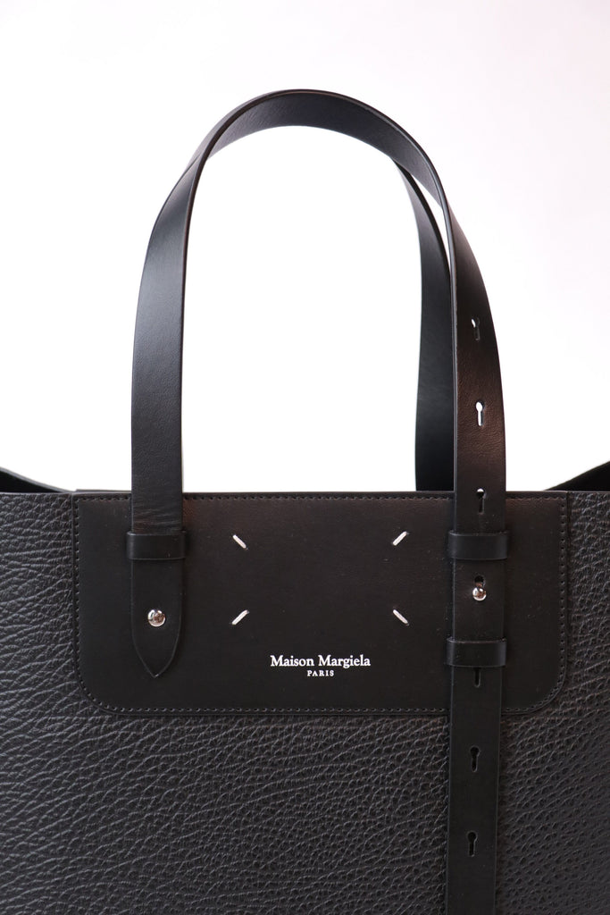 Maison Margiela Vertical Shopping Bag in Black Accessories Maison Margiela 