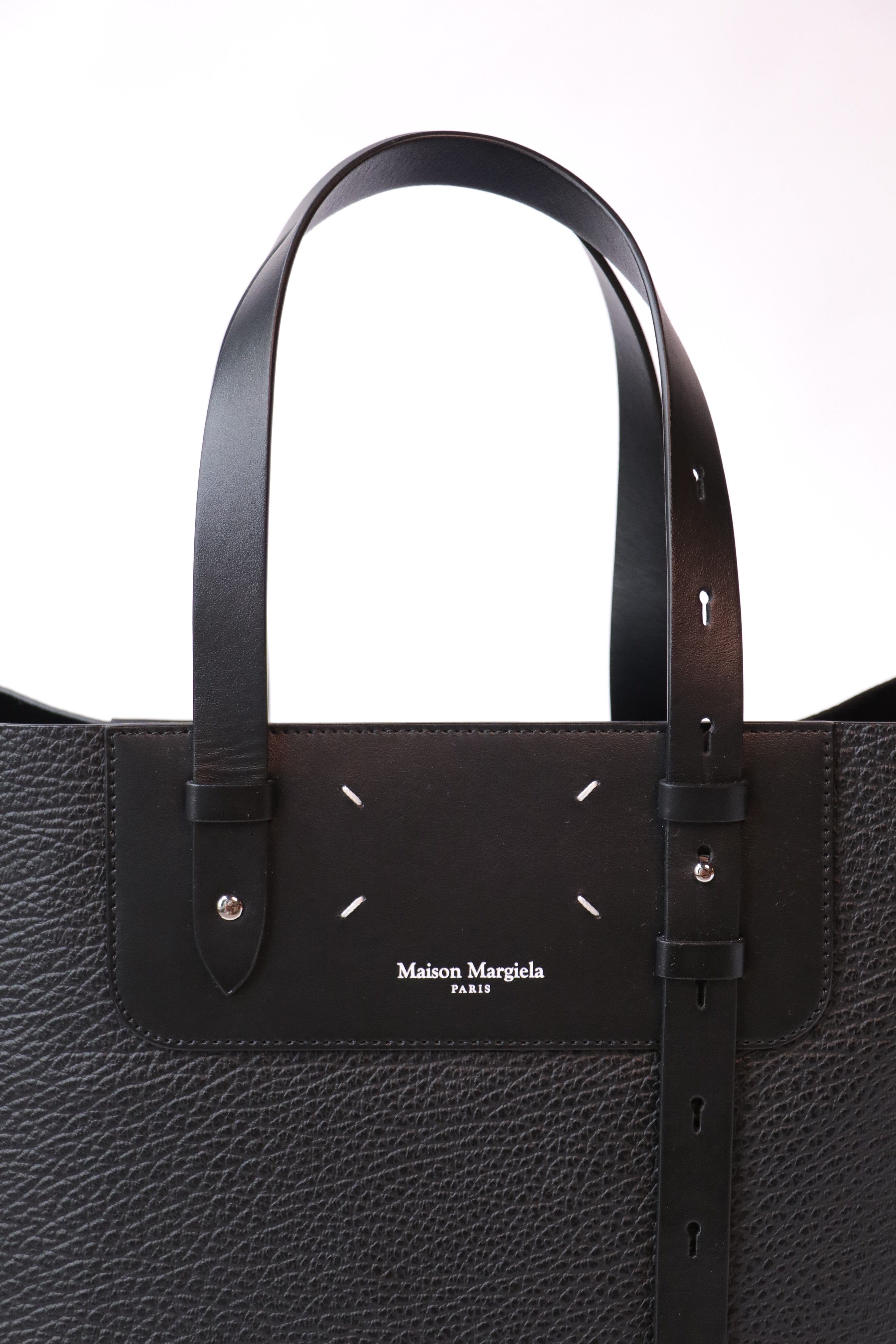 Maison Margiela Vertical Shopping Bag in Black | WE ARE ICONIC