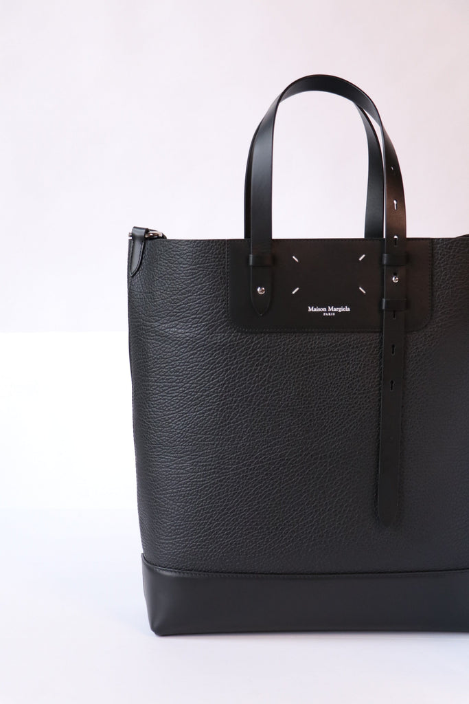 Maison Margiela Vertical Shopping Bag in Black Accessories Maison Margiela 