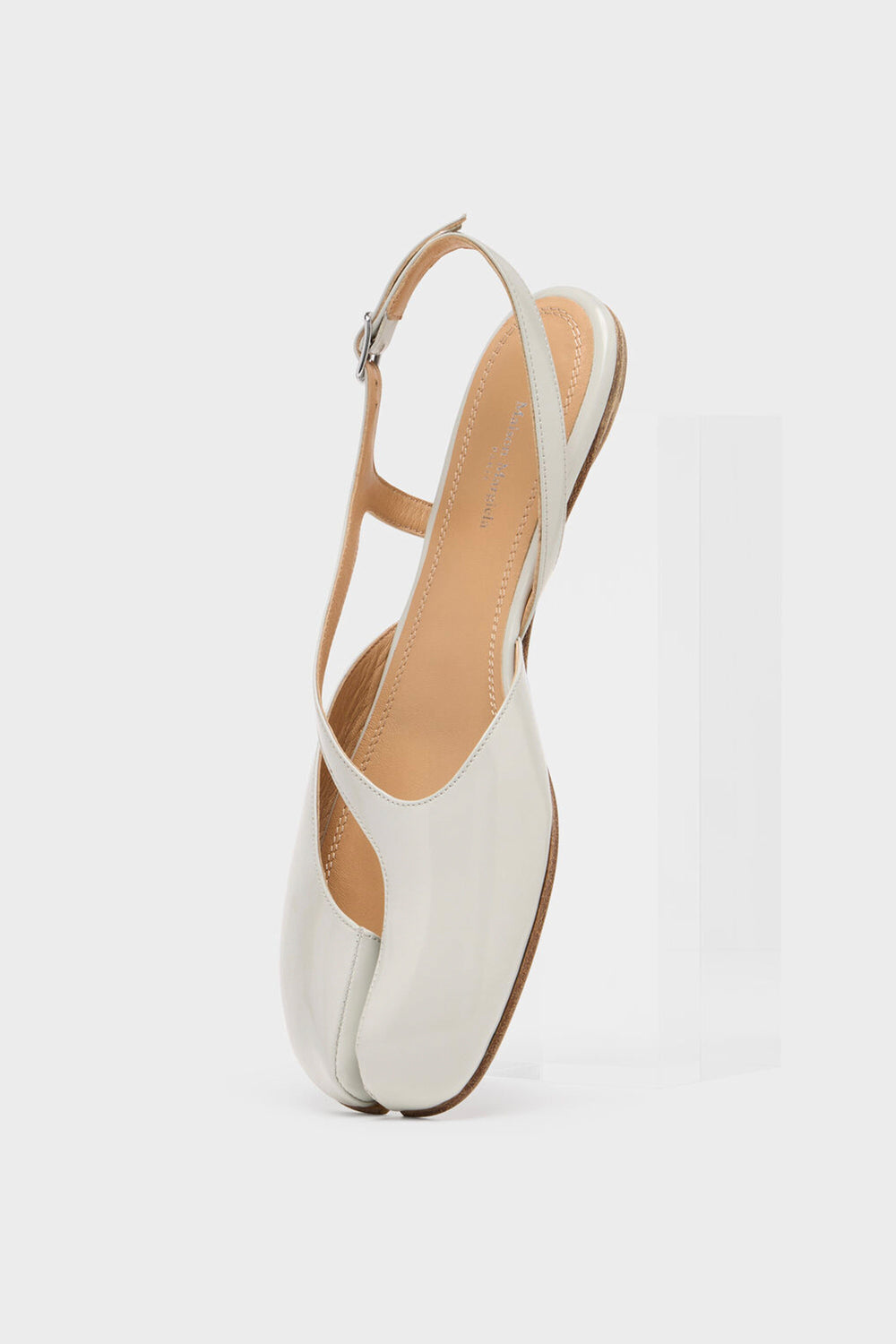 Maison Margiela Tabi Slingback Sandal in Alabaster | WE ARE ICONIC
