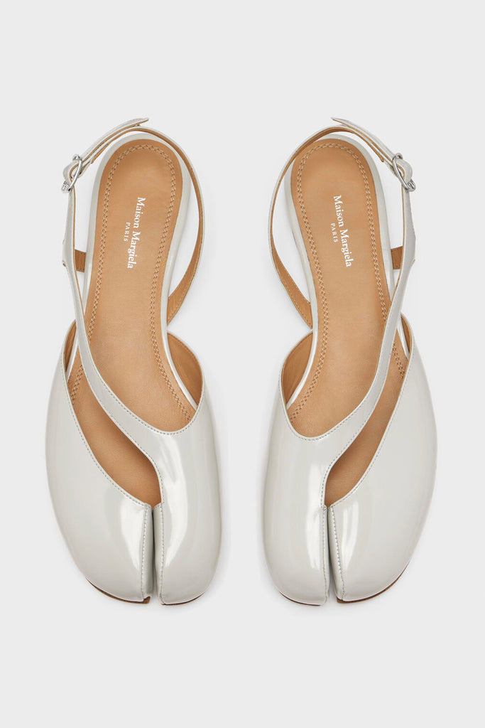 Maison Margiela Tabi Slingback Sandal in Alabaster | WE ARE ICONIC
