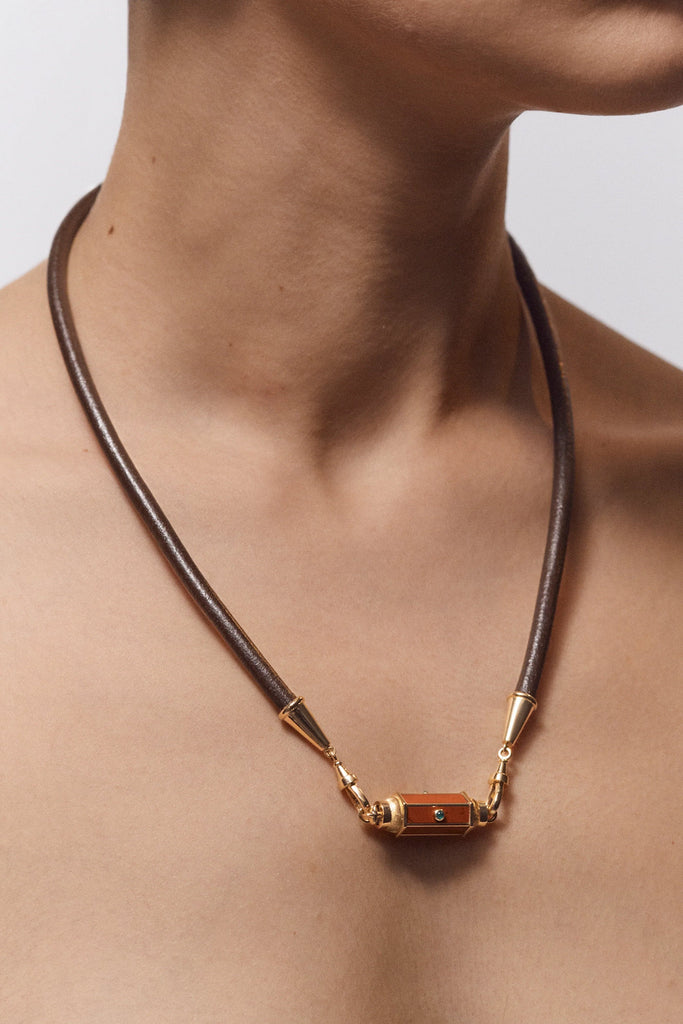 Marie Lichtenberg Brown Lasso (50cm) Jewelry Marie Lichtenberg 