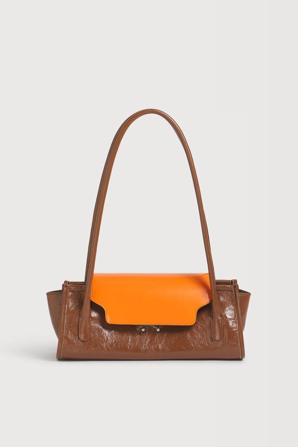 Marni Trunkette Leather Bag in Brown and Orange Accessories Marni 