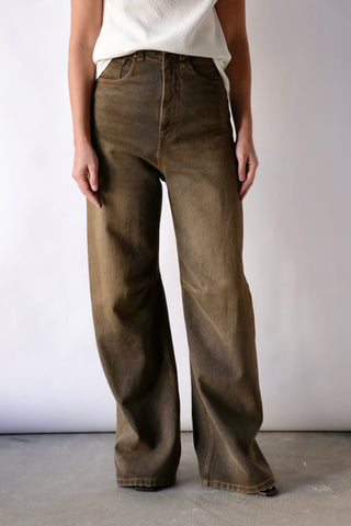 パンツ Maison Margiela Over Ivory Cotton Blend Pants Pleat-detail trousers | Maison Margiela | OTTODISANPIETRO