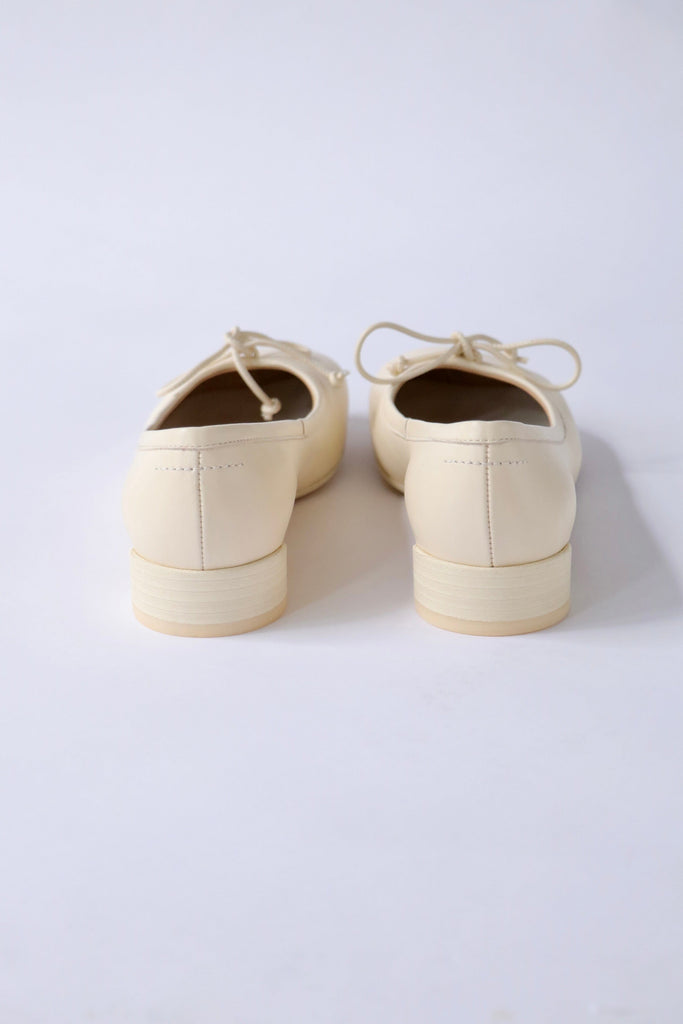 MM6 Maison Margiela Anatomic Ballerinas in Cream Shoes MM6 Maison Margiela 