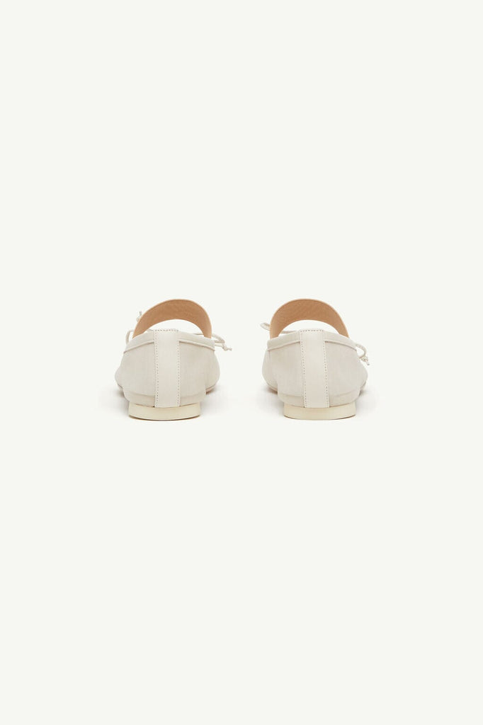 MM6 Maison Margiela Anatomic Numeric Ballerinas in Bleached Sand Shoes MM6 Maison Margiela 
