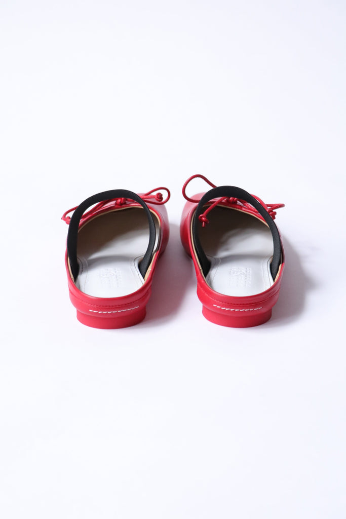 MM6 Maison Margiela Anatomic Slip-on Ballerinas in Red Shoes MM6 Maison Margiela 