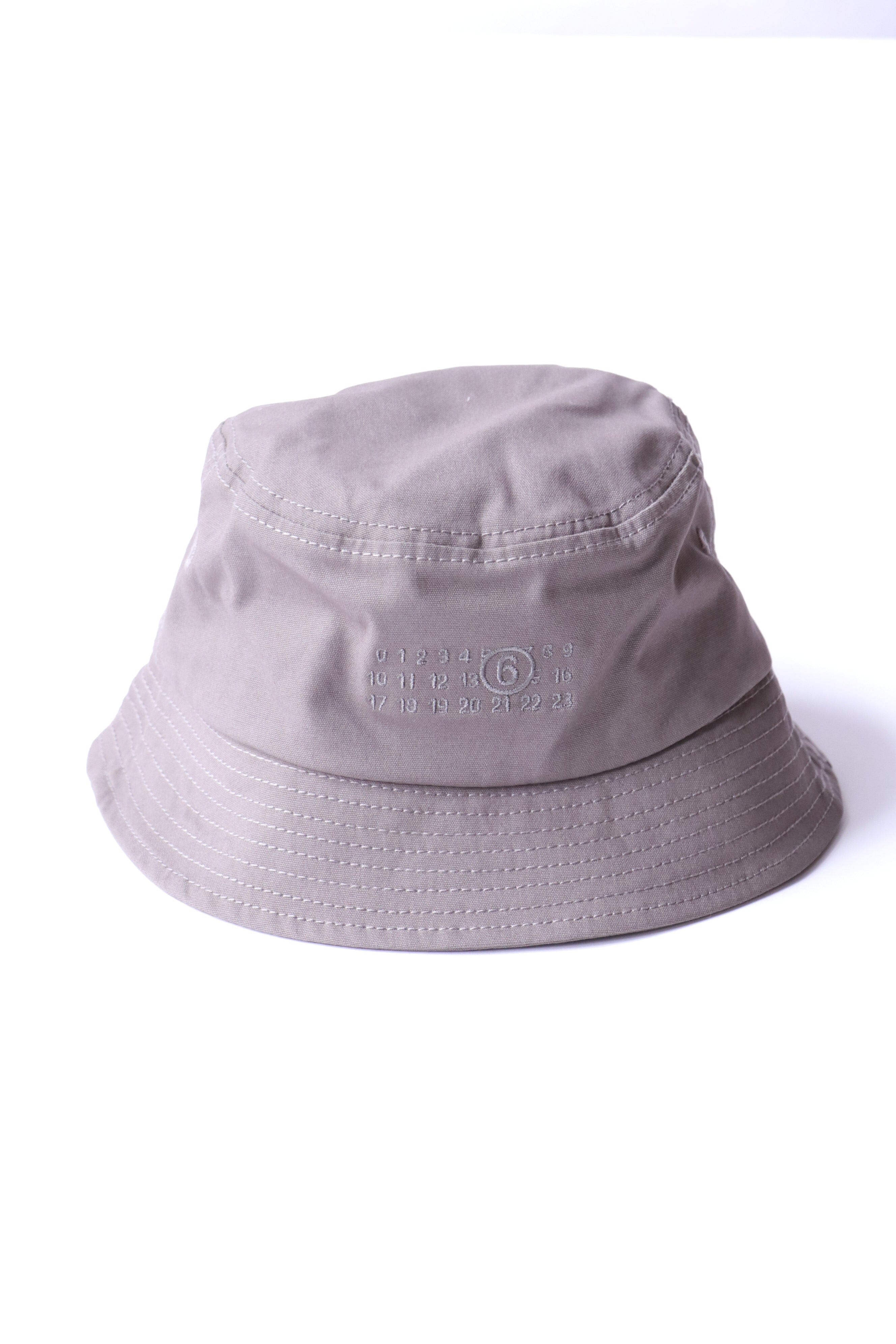 mm6 maison margiela バケットハット MM6 Maison Margiela Bucket Hat in Grey | WE ARE ICONIC