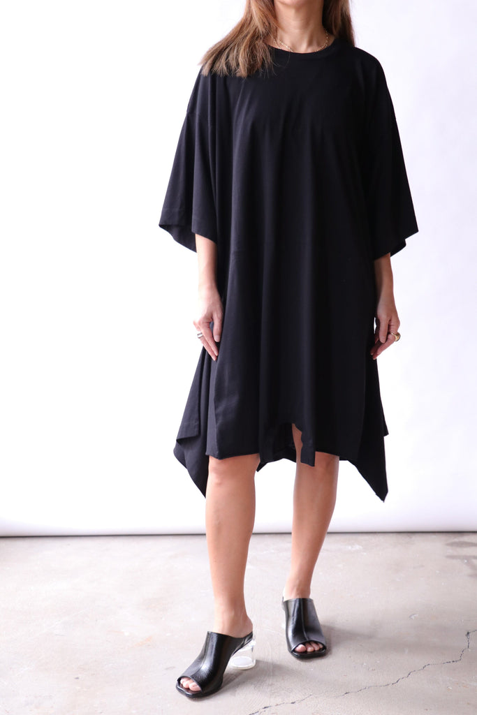 black one shoulder jersey dress La Femme 28176CL Prom Dress - Black main image 1