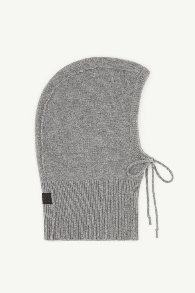 MM6 Maison Margiela Knit Hood in Grey Melange Accessories MM6 Maison Margiela 