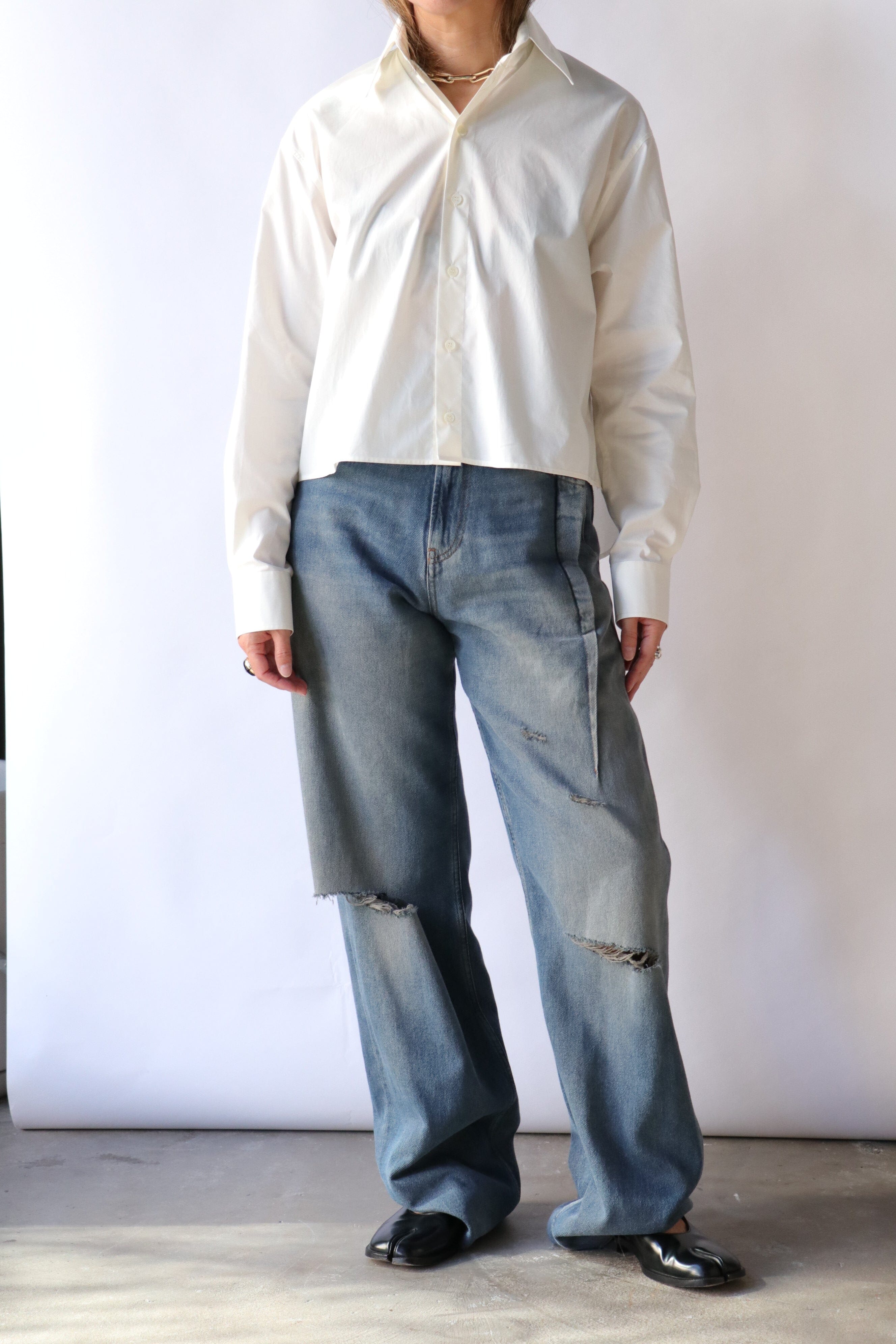 トップス MM6 Maison Margiela LONG SLEEVES size M MM6 Maison Margiela Long-Sleeve Shirt - Bergdorf Goodman