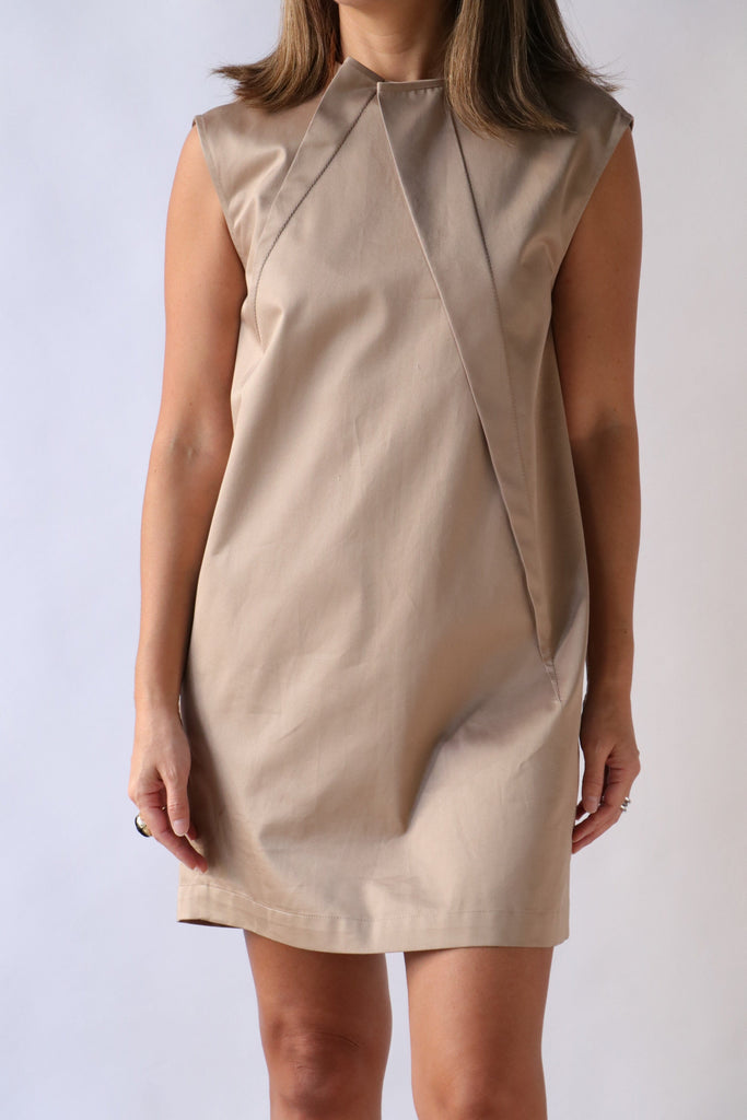 MM6 Maison Margiela Mini Dress in Sand Dresses MM6 Maison Margiela 