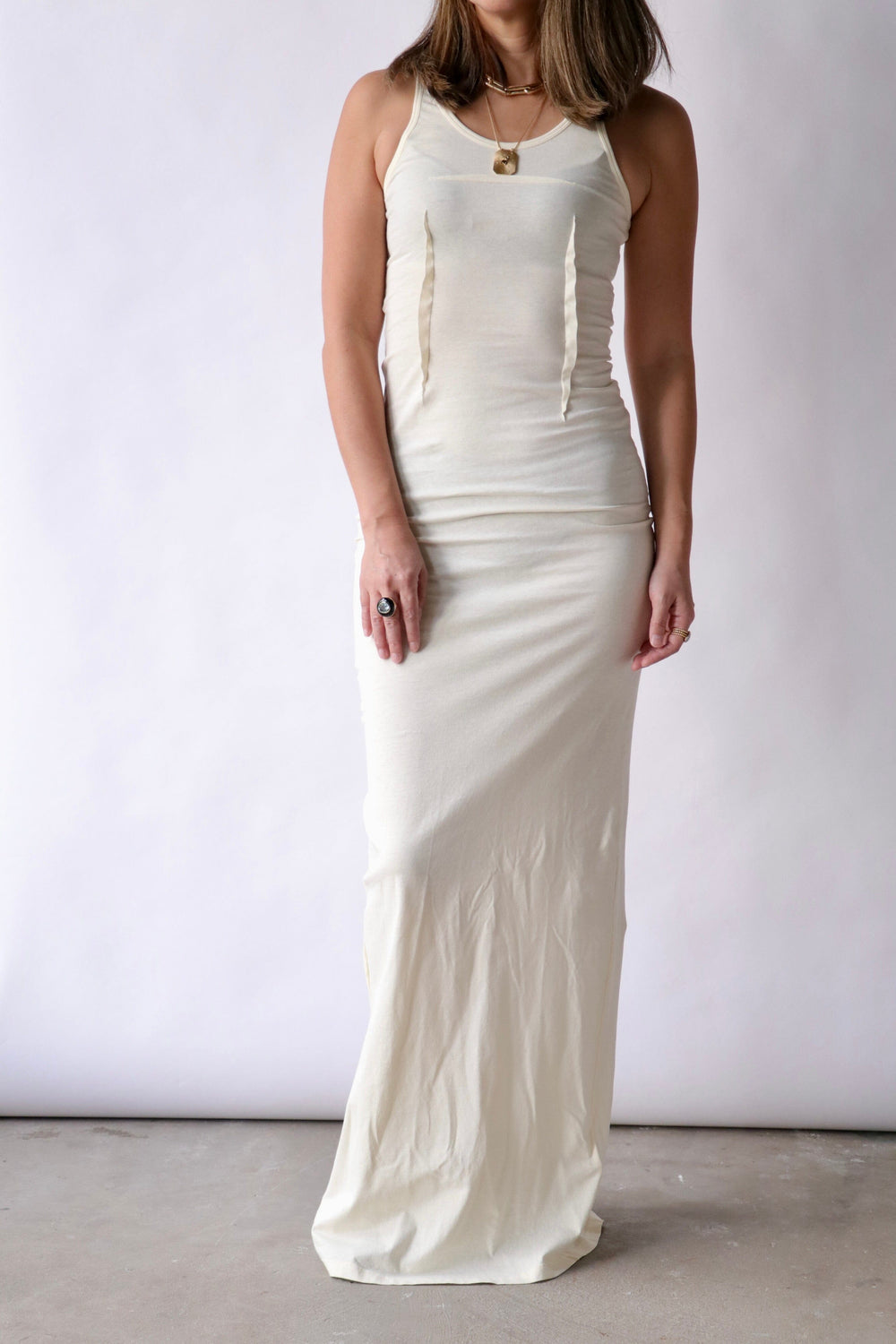 MM6 Maison Margiela Sleeveless Jersey Maxi Dress | WE ARE ICONIC