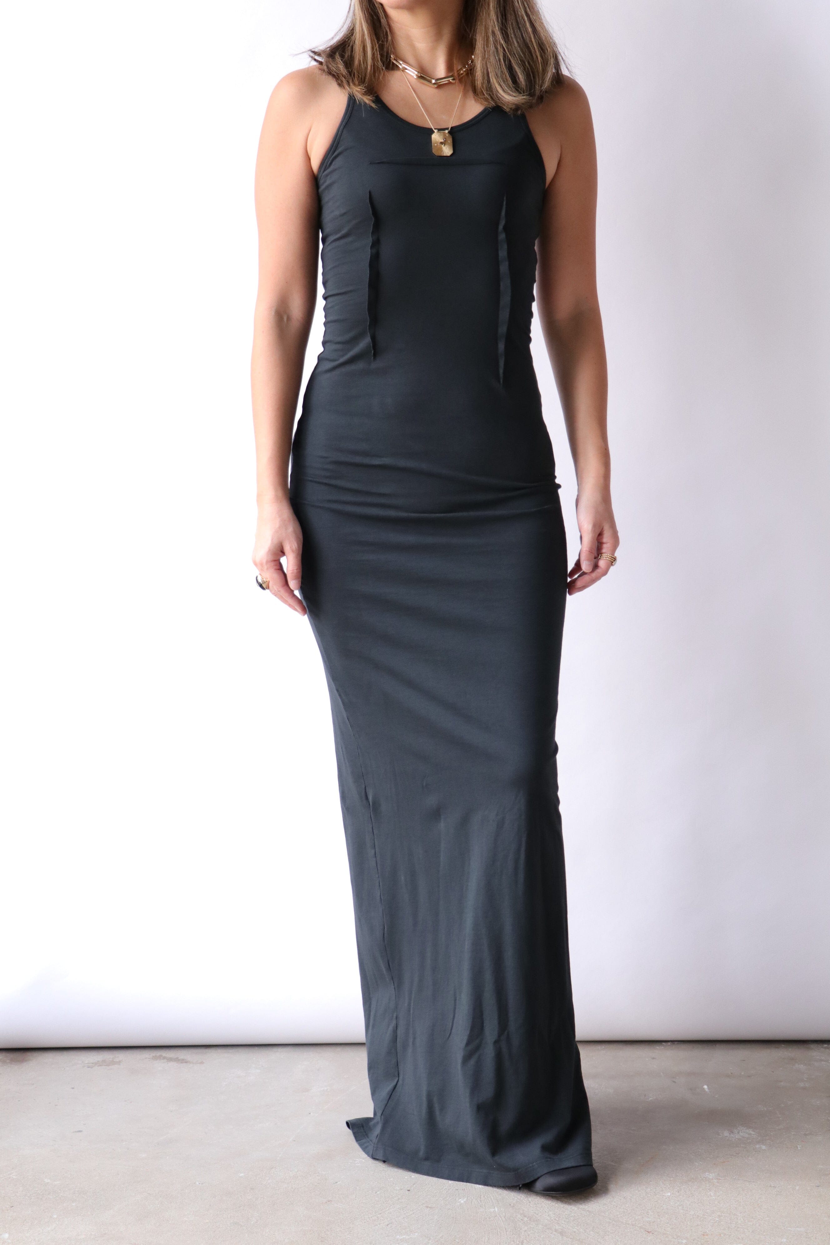 MM6 Maison Margiela Sleeveless Jersey Maxi Dress