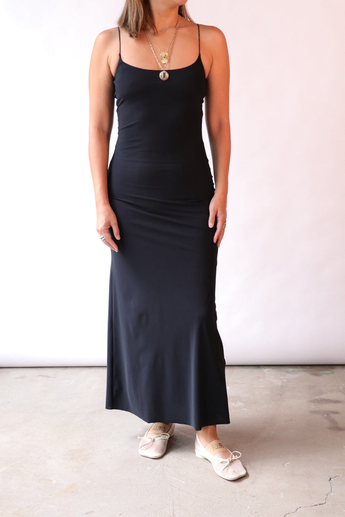 MM6 Maison Margiela Slip Dress in Black Dresses MM6 Maison Margiela 